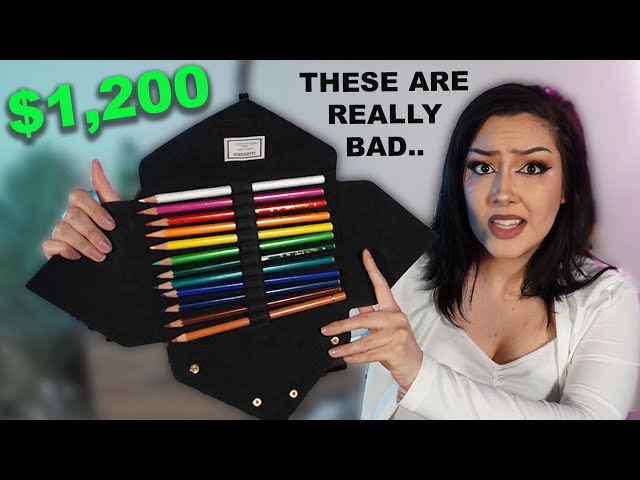 I Tested Luxury $1200 Colored Pencils (& they're absolute TRASH!!) 