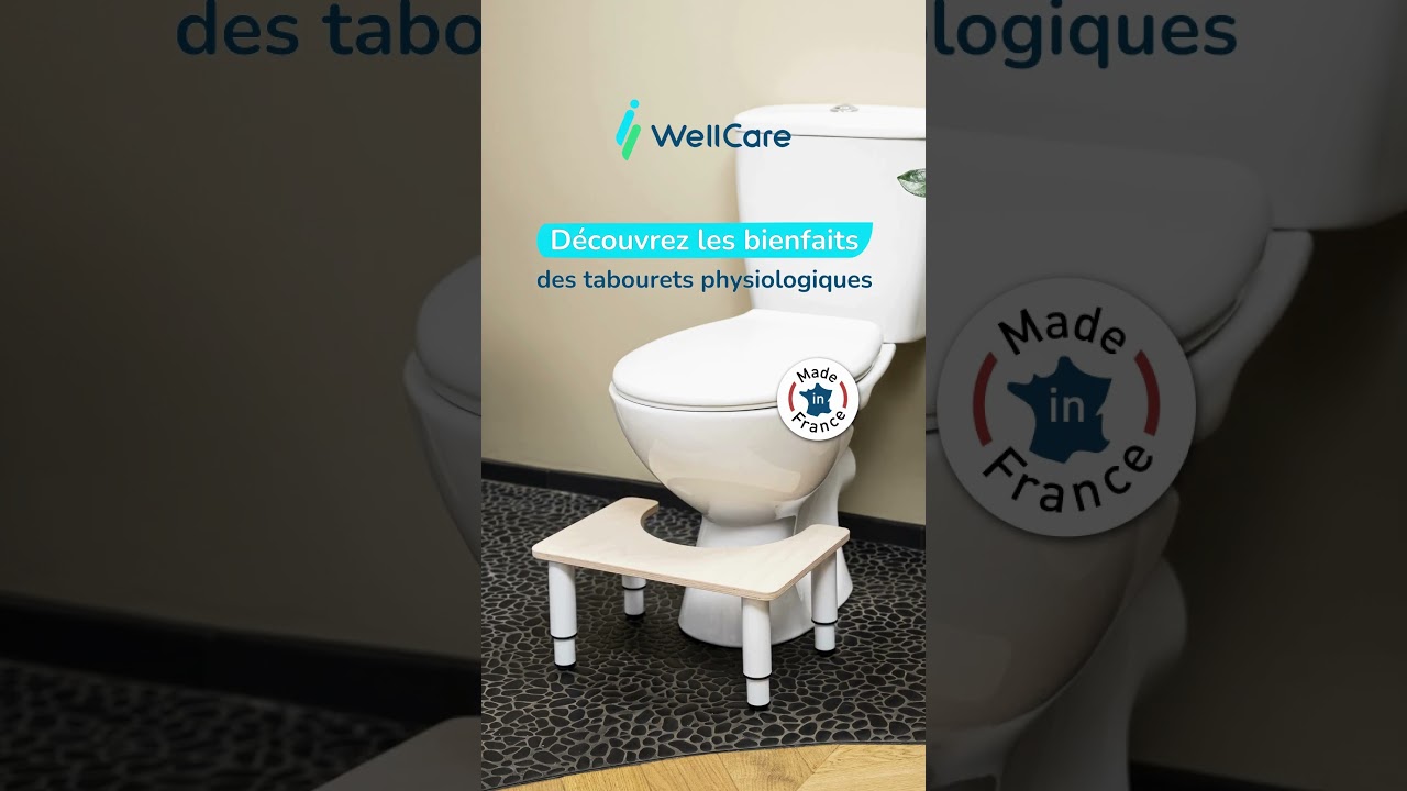 Tabouret De Toilette Physiologique En Bois - Fabriqué En France