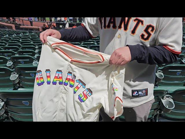 Quick Unboxing SF Giants Pride Jersey 2023 Stadium Giveaway! 