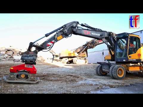 **GOOD VIBRATION** VOLVO EW 140D + MTS V 7X3 Anbauverdichter, Wendlingen, Germany, 16.02.2017.