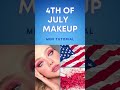 4th Of July Makeup Tutorial | Blue Eyeshadow Look #shorts