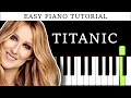 Celine Dion - Titanic - My Heart Will Go On | Piano
