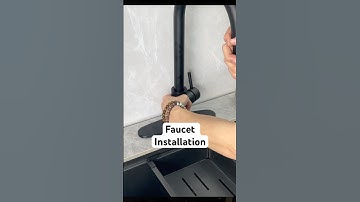 We recommend the matte black faucet, it looks good and is stain resistant!#faucet#installation