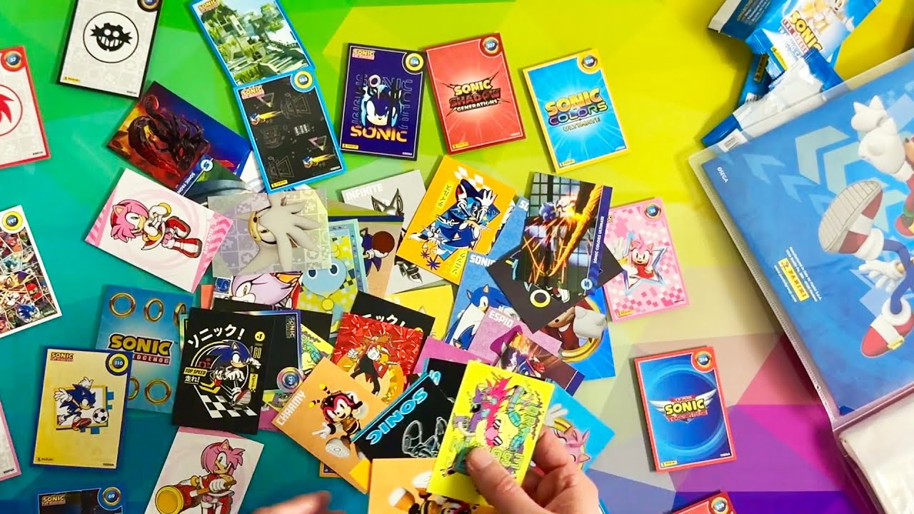 Sonic the Hedgehog Panini Trading Cards Binder Set Unboxing