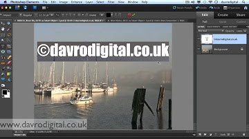 Watermark, signature Photoshop Elements