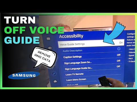 How to Stop Samsung TV from Talking (Voice Guide Narration)