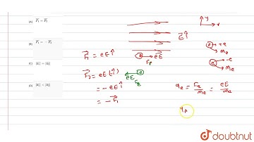 an electron and proton are placed in an electric field.The forces ac