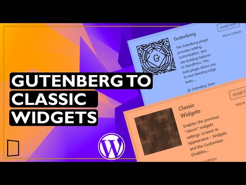 How to Switch from Gutenberg to Classic Widgets in WordPress