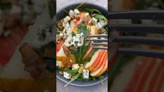 Incredible pear, walnut and blue cheese salad #shorts #salad