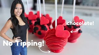 How to Prevent Your Upside Down Cake Pops from Tipping | How to Make Chocolate Hearts (NO Mould) by Sweet Dreams Bake Shoppe 2,007 views 4 months ago 4 minutes, 18 seconds