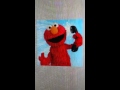 Me as Elmo on the phone