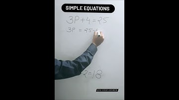 Simple Equations ll Concept of Simple Equation ll Maths Fun ll Short method ll mathematics concept