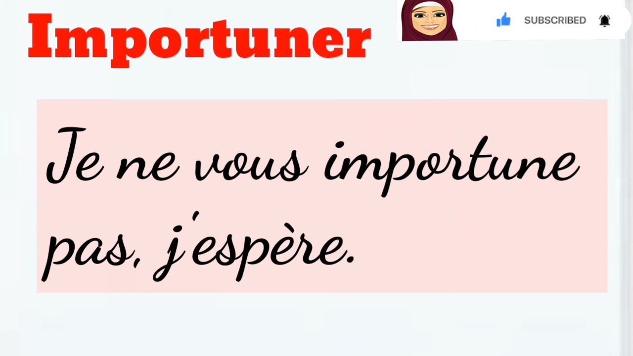 الفرق بين opportun و importun في الفرنسية