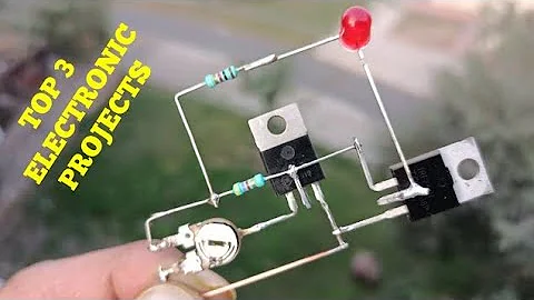 TOP 3 ELECTRONIC PROJECTS WITH RELAY, TRANSISTOR & MOSFET