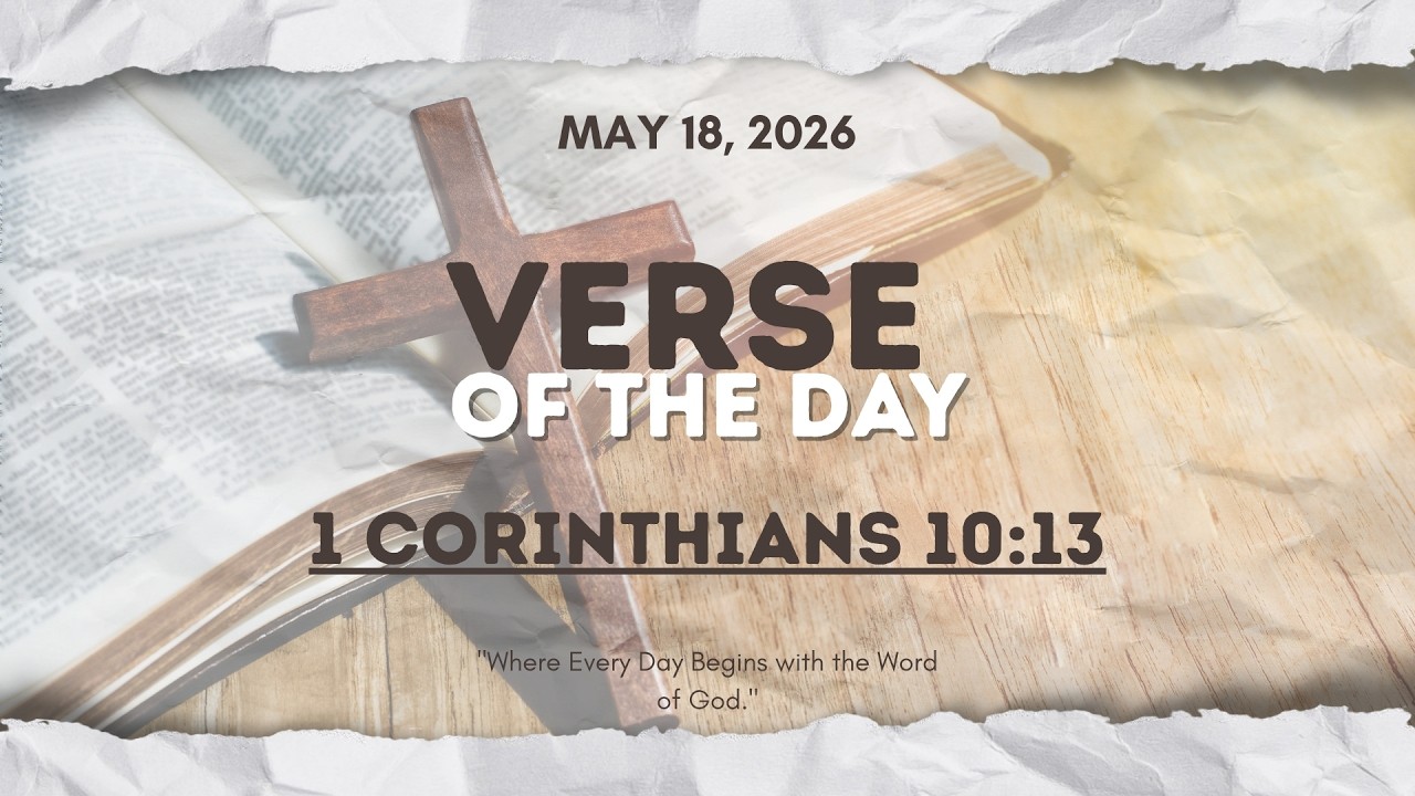 Verse of the Day | 1 Corinthians 10:13 [May 18, 2026] - YouTube
