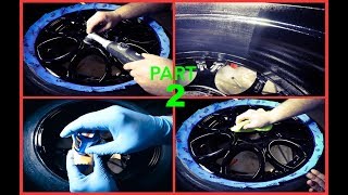 How To Professionally Detail Car Rims/Wheels Part 2 Polishing & Protecting