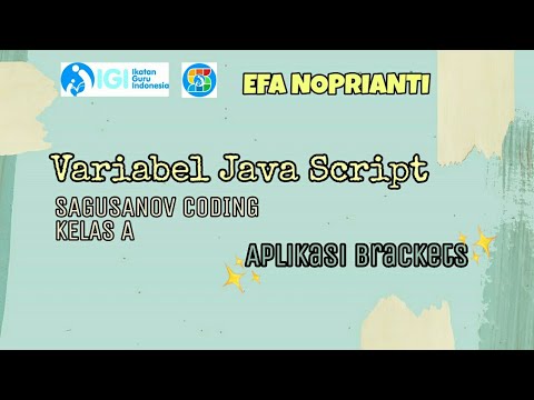 Tugas 3b | Variabel Java Script - Brackets
