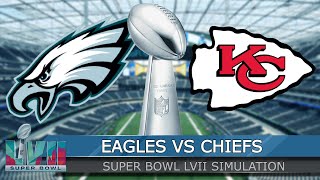 Eagles vs Chiefs - Super Bowl LVII Full Game Highlights Philadelphia vs Kansas City (Madden 23 Sim)