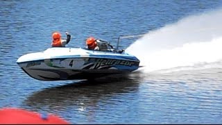 HELLRAZOR 1ST SUPER CLASS & NEW RECORD TIME - 2013 Sydney Bridge To Bridge Water Ski Race