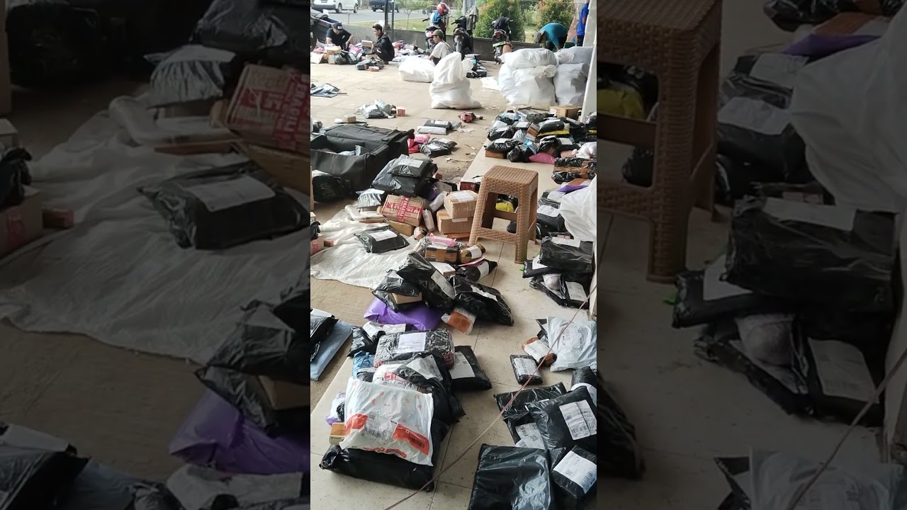 Proses sortir paket per dusun. 