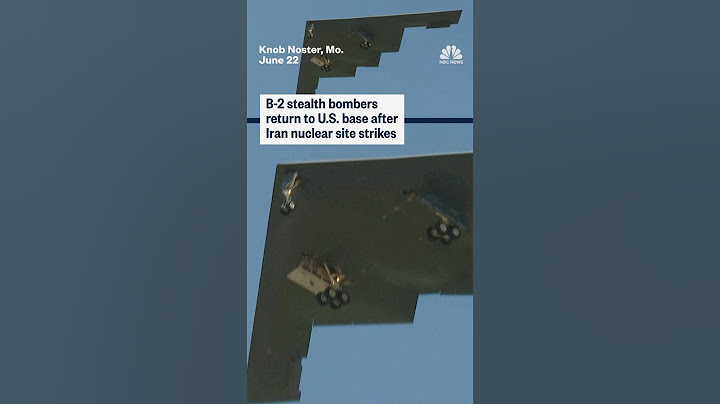 B-2 Spirit bombers return to U.S. base after Iran nuclear site strikes
