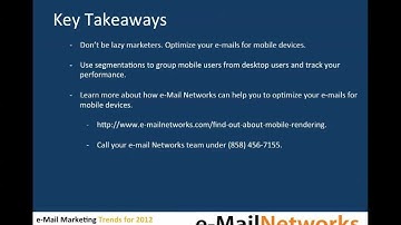 Optimize your email for mobile devices