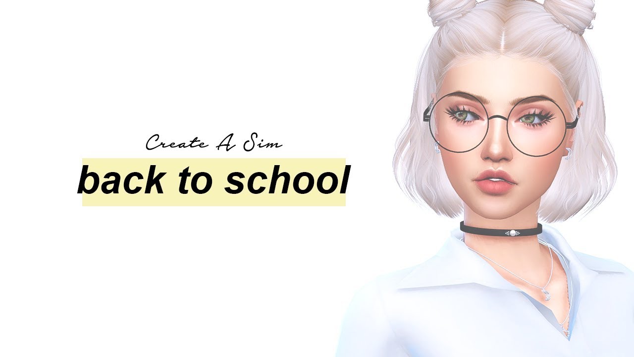 📚 The Sims 4: CAS // BACK TO SCHOOL LOOKBOOK + Full CC List 📚 - YouTube