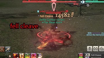 ff14: how to fell cleave- I mean Warrior