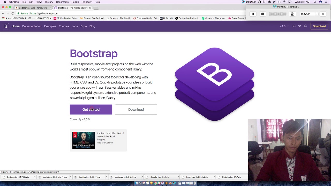 Tutorial Instal CodeIgniter Dengan Bootstrap - YouTube