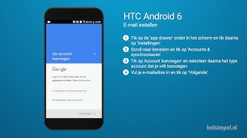 Tips & Tricks - HTC smartphone: E-mail instellen (Android 6)
