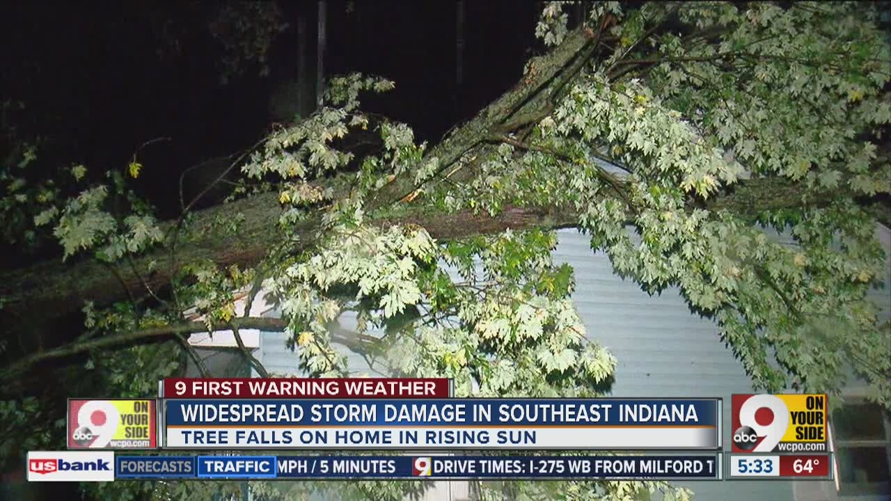 Widespread storm damage strikes southeast Indiana