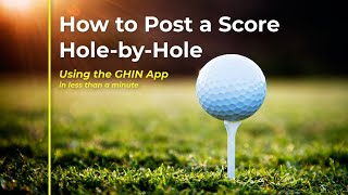 How to Post a Score Hole-by-Hole screenshot 3