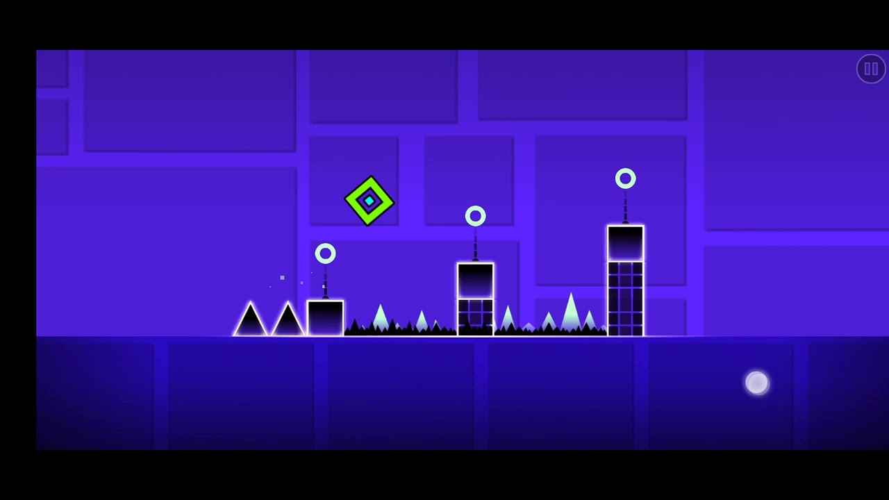 playing geometry dash part 1 - YouTube