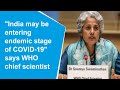 WHO chief scientist: India may be entering endemic stage of COVID-19