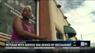 Disabled Veteran suffering from PTSD kicked out of local restaurant for having a service dog