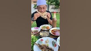 Kari terung nenas kombinasi dengan kerabu perut dan ikan bekok#mukbang#youtube#food#fyp