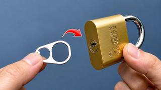 The crazy way to open ANY lock without a key in a snap! Clever DIY tip