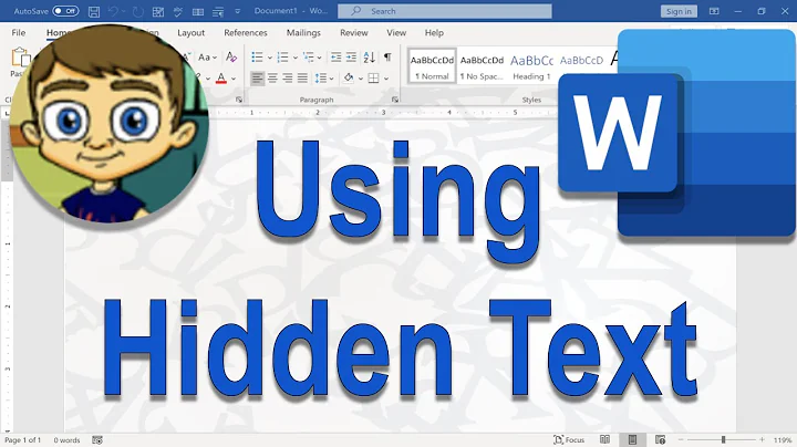 Using Hidden Text in Microsoft Word