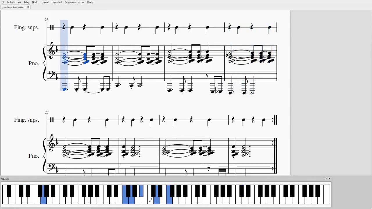 Love Never Felt So Good - Michael Jackson (Piano arr./Sheet music for original acoustic version)