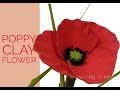 Easy Clay Poppy Flower Tutorial
