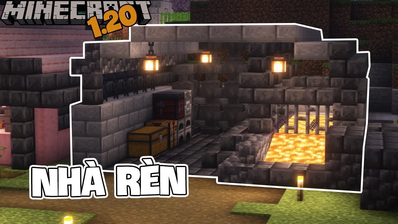 Minecraft 1.20 [#29]: Xây nhà rèn và cuộc dạo chơi địa ngục bất ổn ...