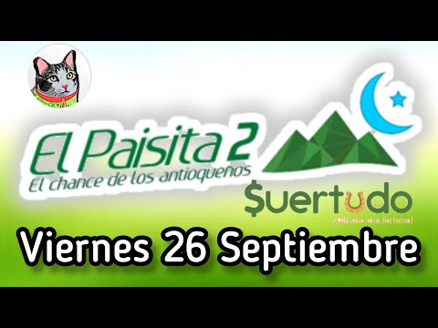 Resultado EL PAISITA 2 Viernes 26 de Septiembre de 2025