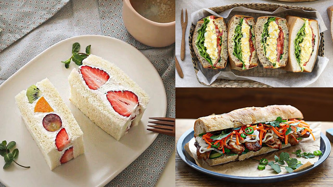 [피크닉 시리즈] 샌드위치 추천 메뉴 5가지! : 5 Sandwiches for Picnic 🥐[우리의식탁]