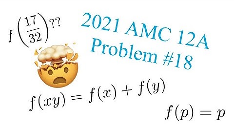 Completing the 2021 AMC 12A Problem #18!