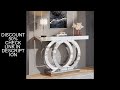 Tribesigns 43.3-Inch (110cm)Mirrored Console Table, Modern Entryway Table with Thickened Mirror Fini