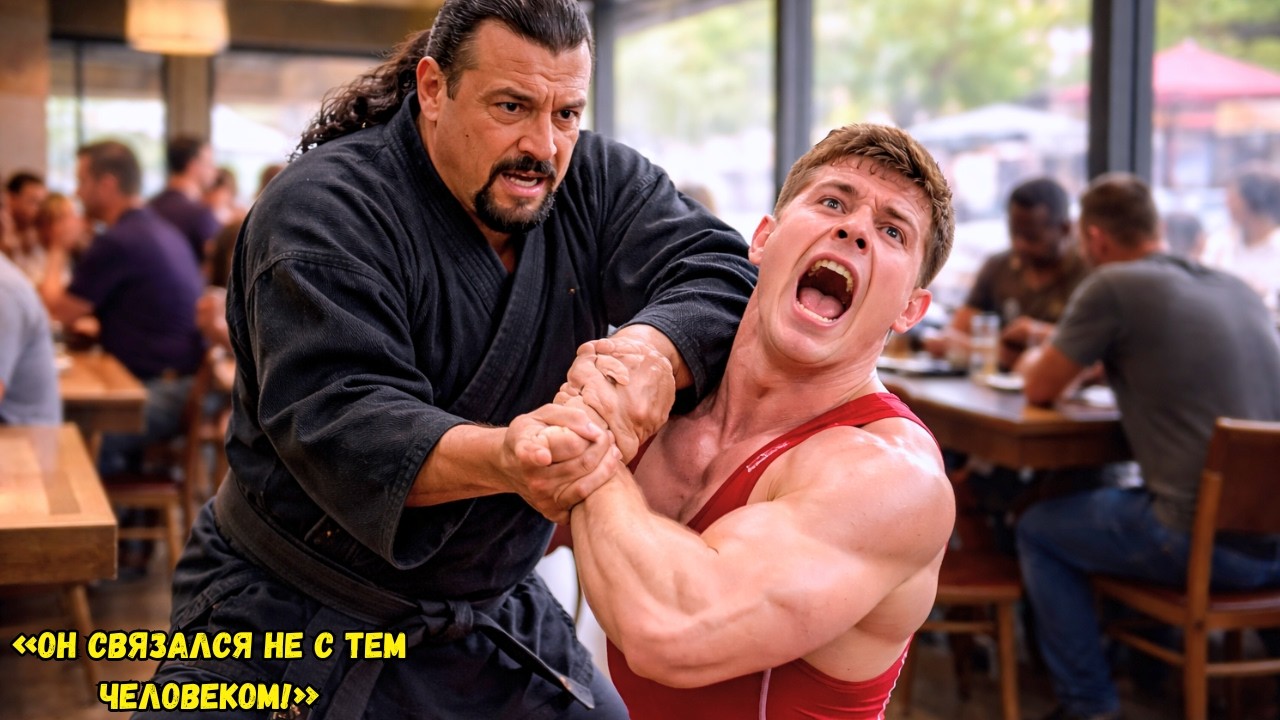 Стивен Сигал в ресторане, когда 140-фунтовый борец сказал:Ты слишком слаб—через 5 секунд все шоке!