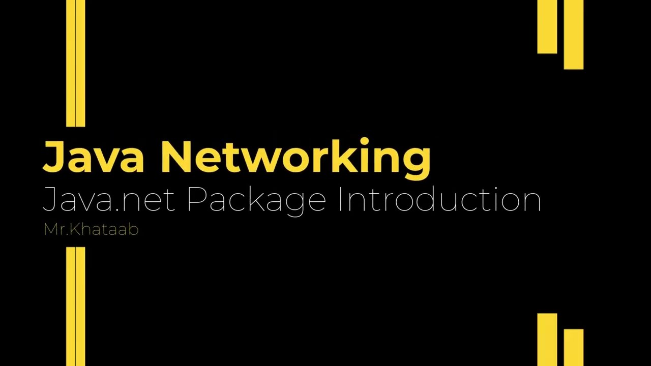 Java.net Package Introduction part 2