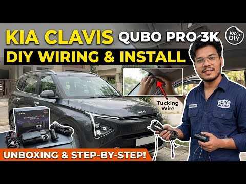 Qubo Pro 3K Dashcam Unboxing & Full Wiring Installation in Kia Clavis | Step-by-Step DIY
