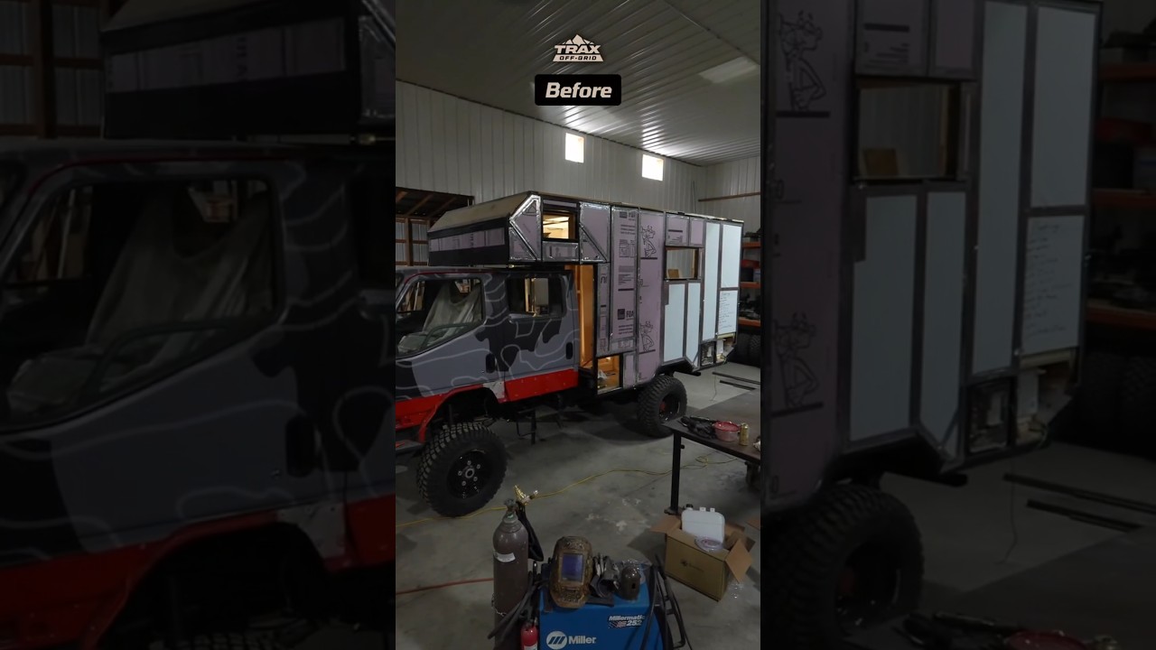 Mitsubishi Canter 4x4 Camper Exterior Before & After