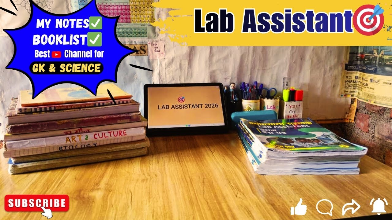 My book's📚 Notes for Lab Assistant Exam 2026 